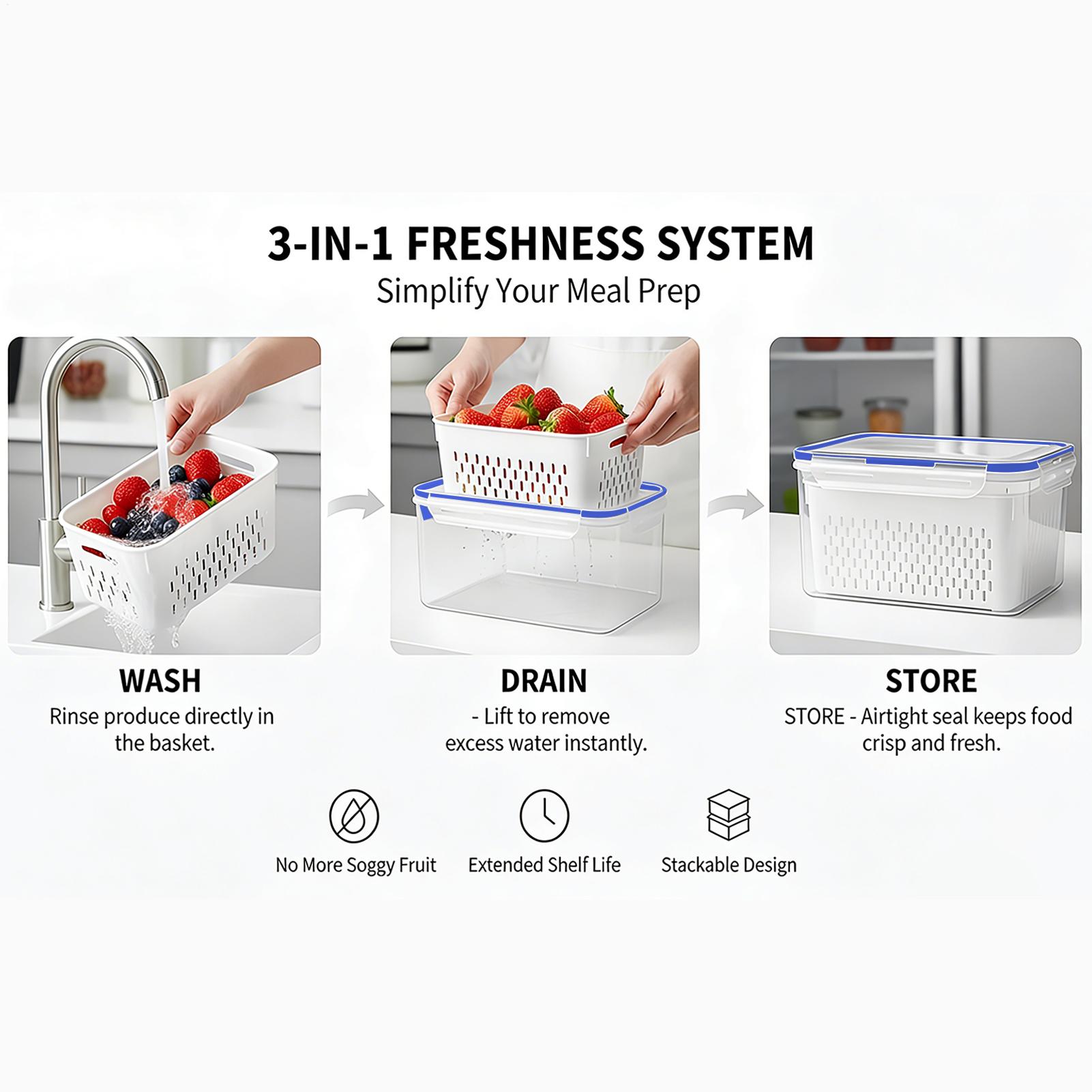 Food Storage Containers - Recipiente de armazenamento de alimentos 4