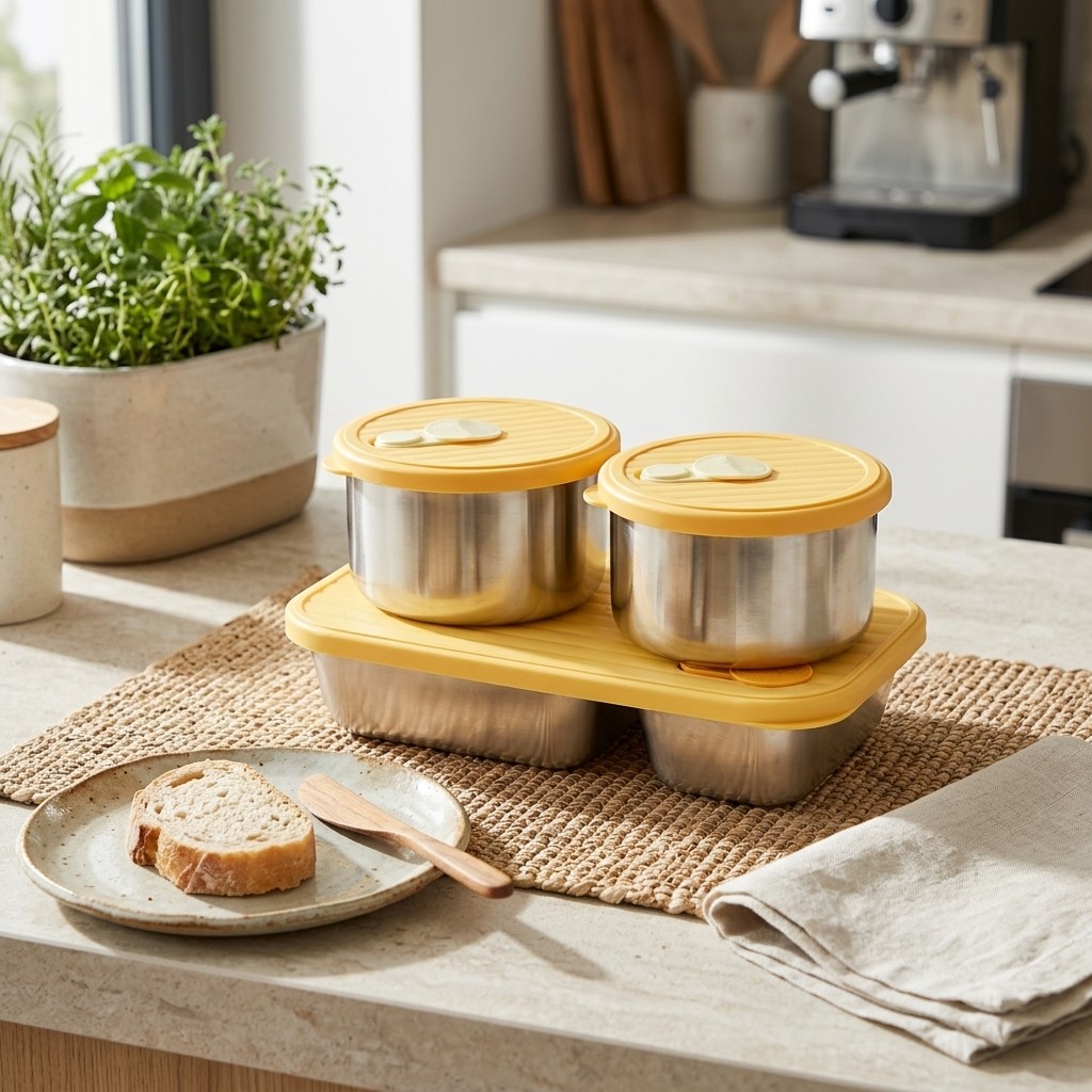 Food Storage Oven Safe - Conjunto de Caixas de Almoço em