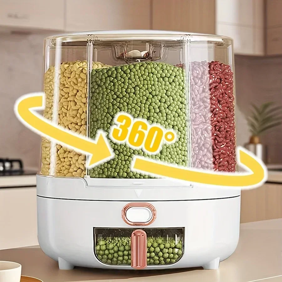 Food Storage Meals - 6 compartimentos 360 ° Recipiente de