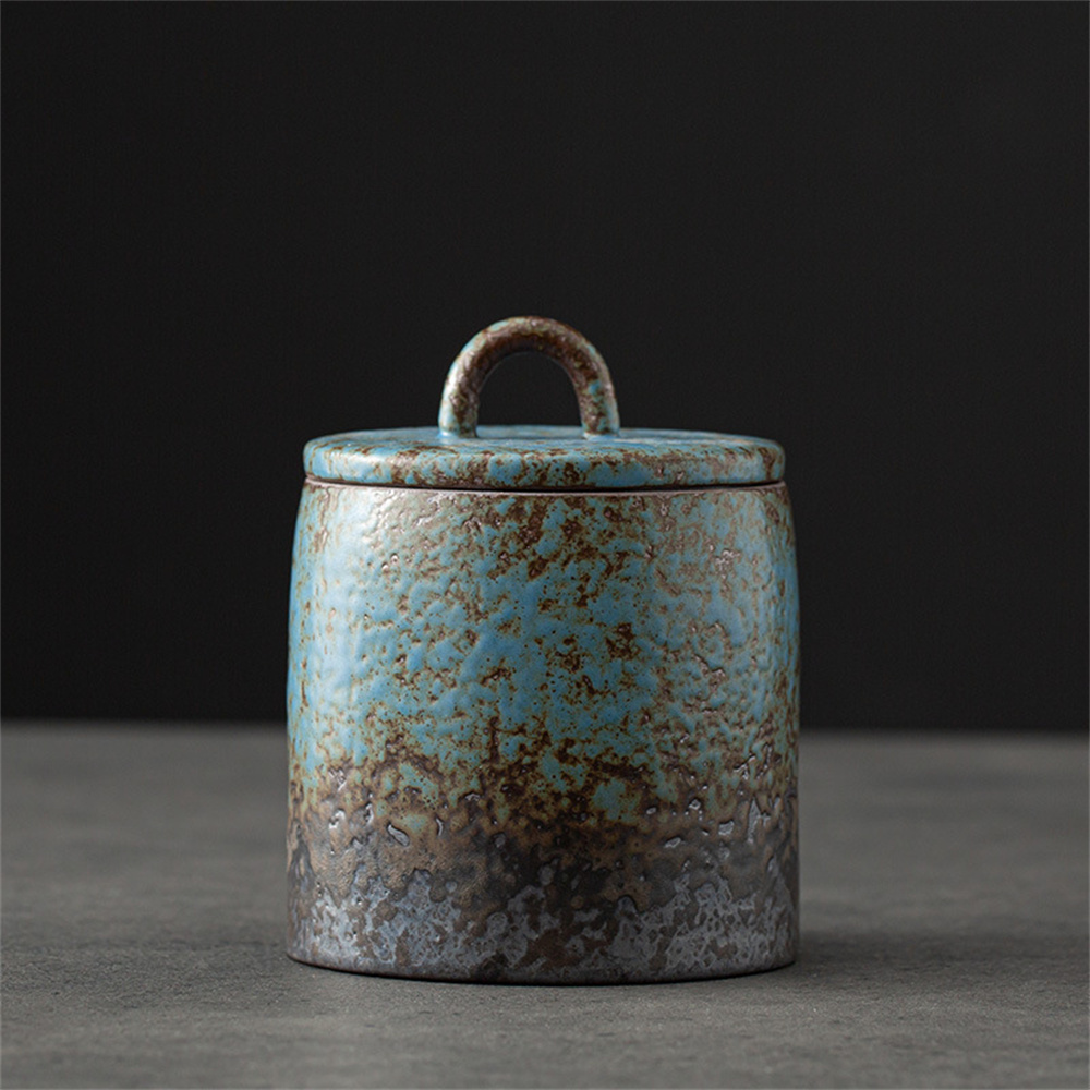 Food Storage With Dividers - Caddy de chá de cerâmica, frasco
