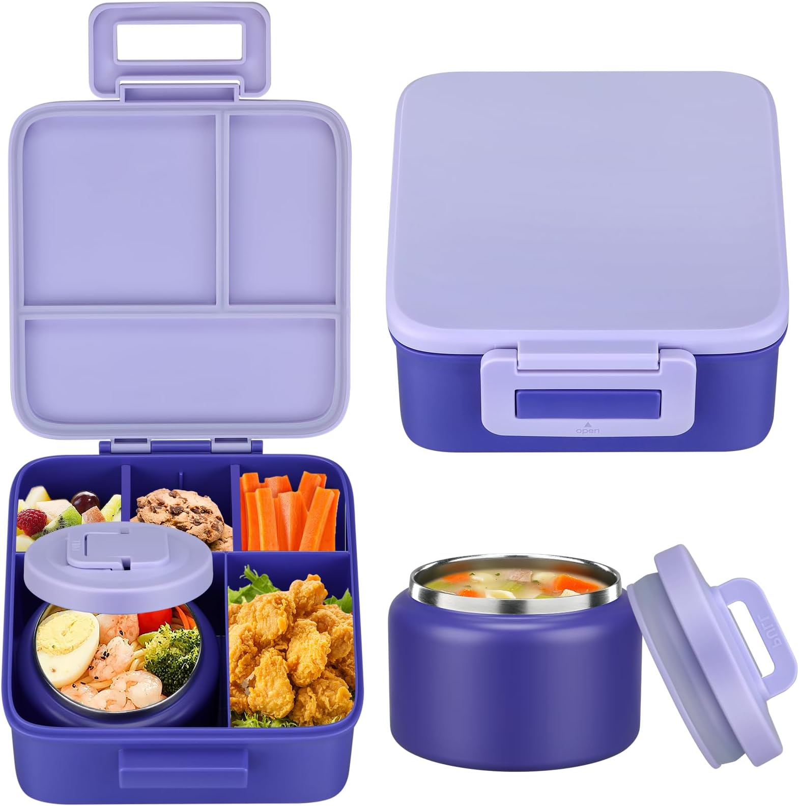 Food Storage Oven Safe - Conjunto de Caixa de Almoço Bento
