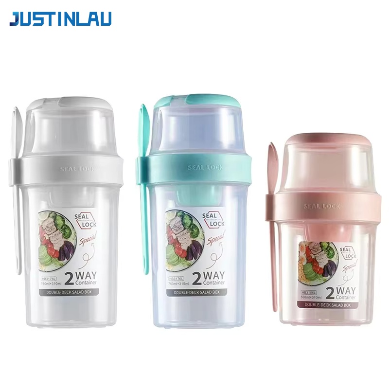 Food Storage Oven Safe - JUSTINLAU Copo Portátil para Salada e