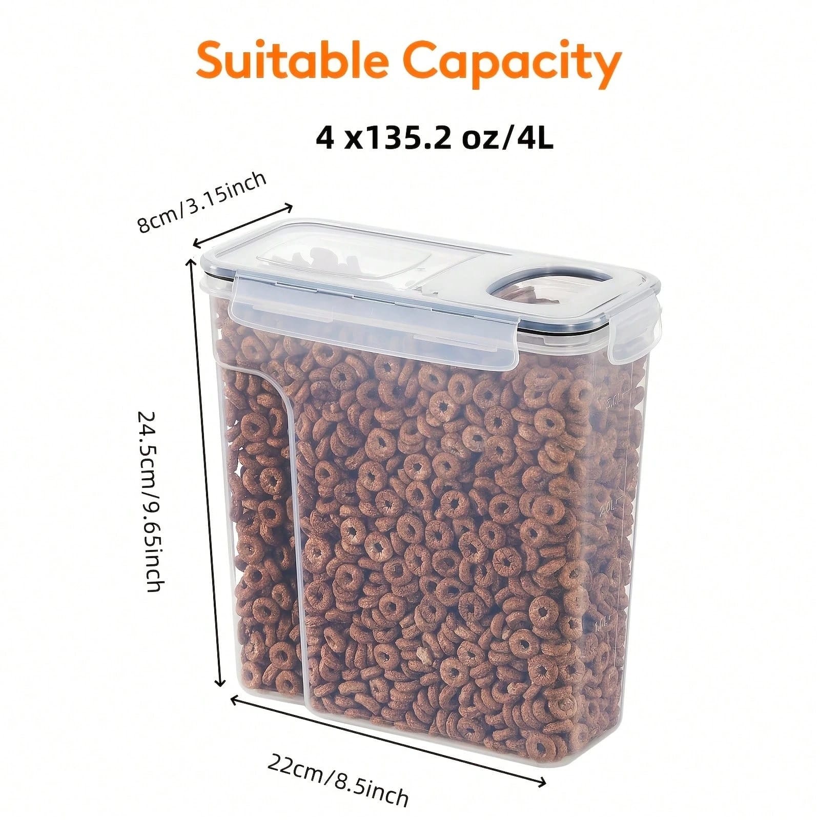 Food Storage Labels - Recipientes herméticos para armazenar alimentos, com