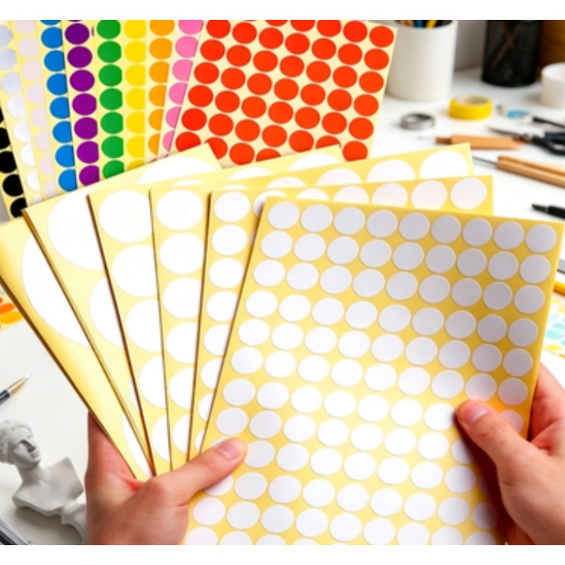 Adesivos de Pontos Coloridos d - Food Storage Labels avaliação e preço