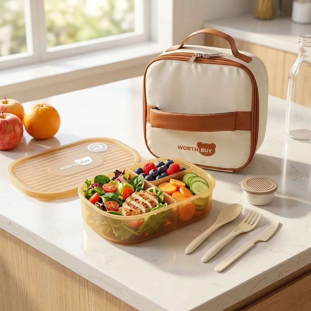 Caixa de almoço de plástico re - Food Storage With Dividers avaliação e preço