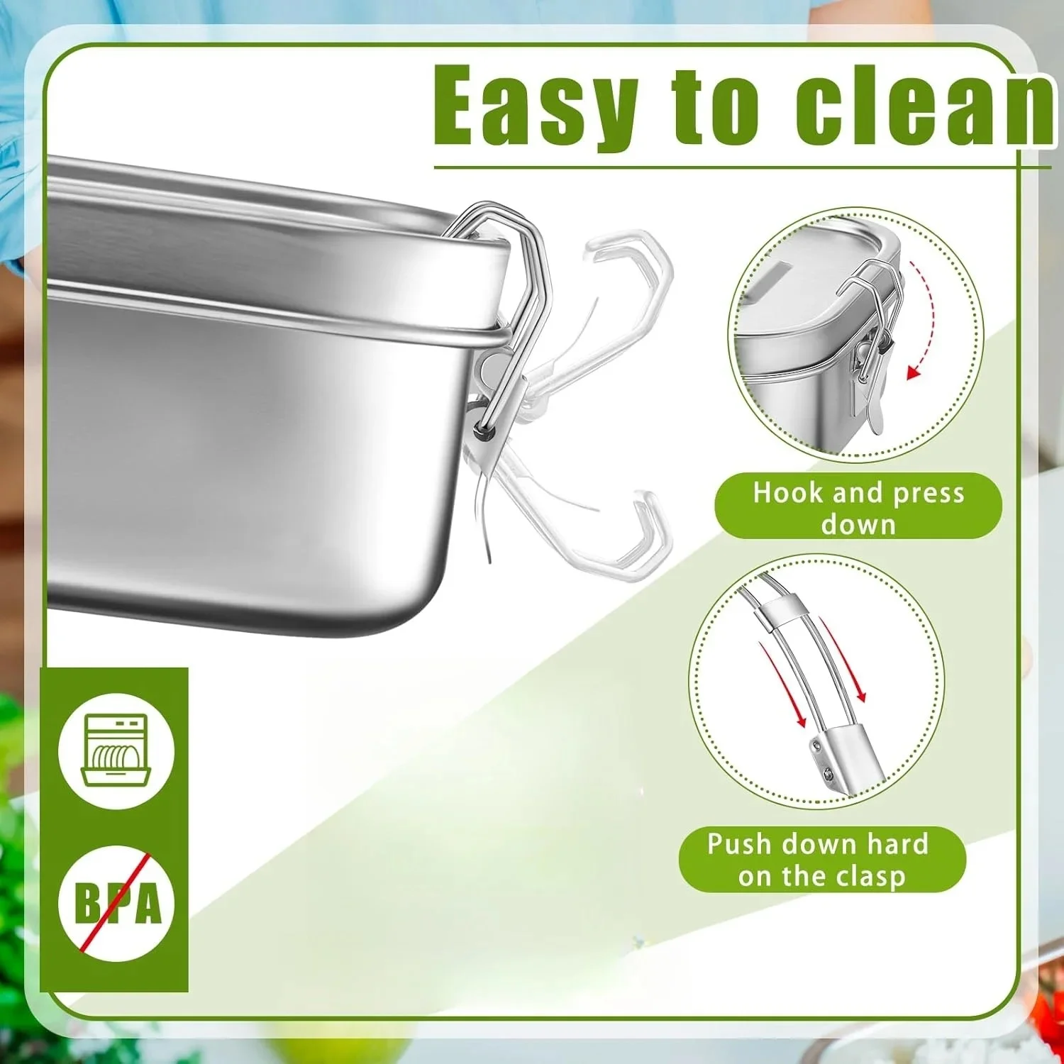 Lancheira de aço inoxidável pa - Food Storage Oven Safe avaliação e preço