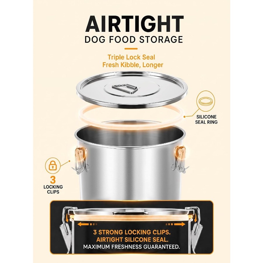 Recipiente hermético de aço in - Food Storage Containers avaliação e preço