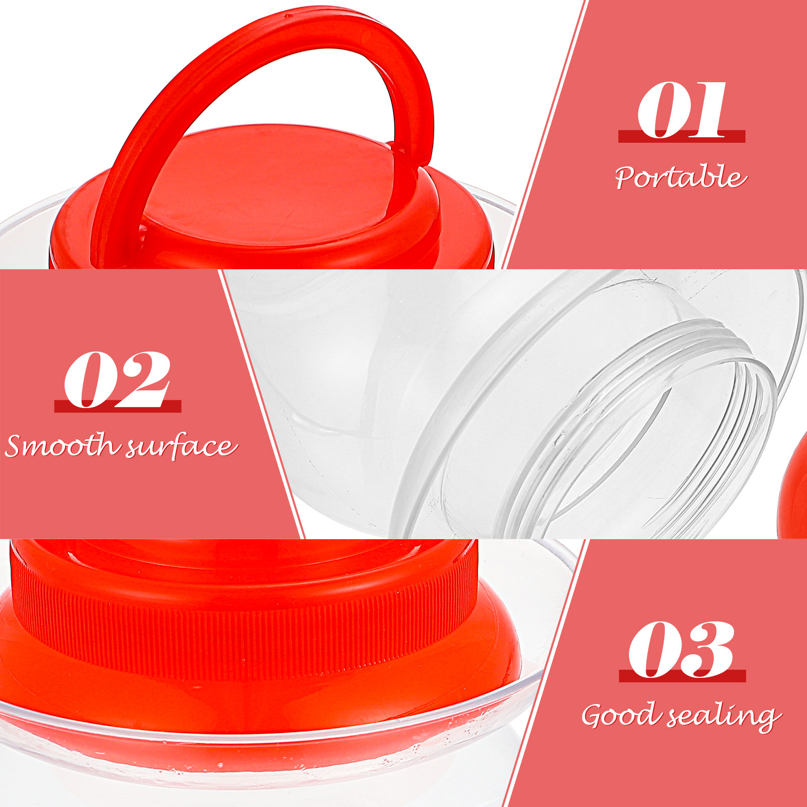 2 unidades de potes de plástic - Food Storage Containers avaliação e preço