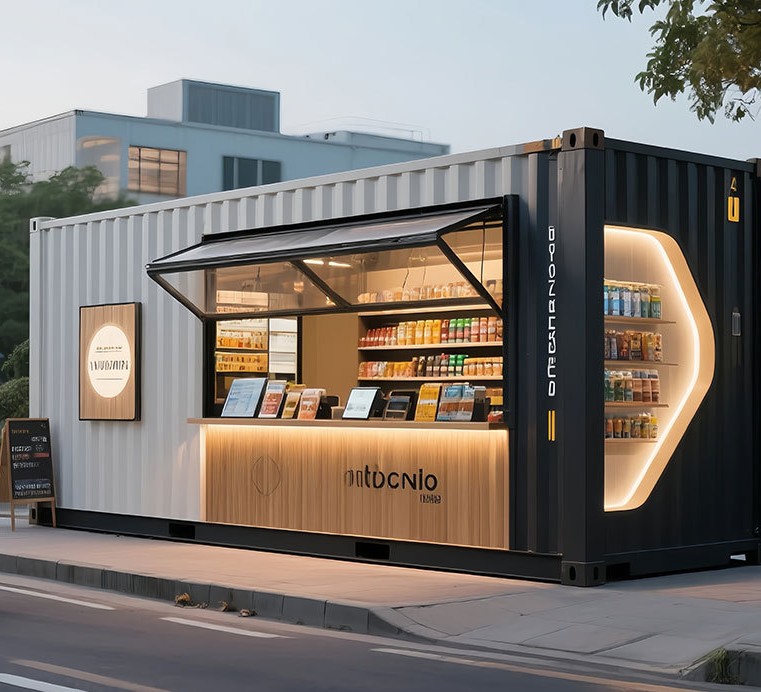 Quiosque de Café em Container  - Food Storage Meals avaliação e preço