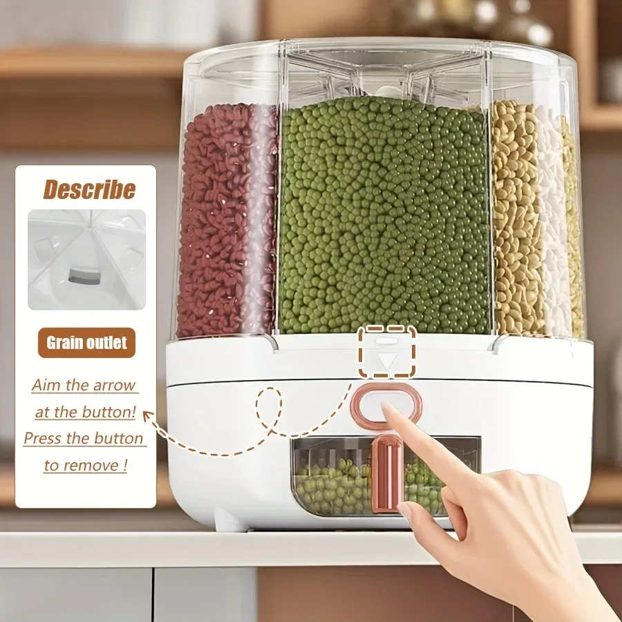 6 compartimentos 360 °   Recip - Food Storage Meals avaliação e preço