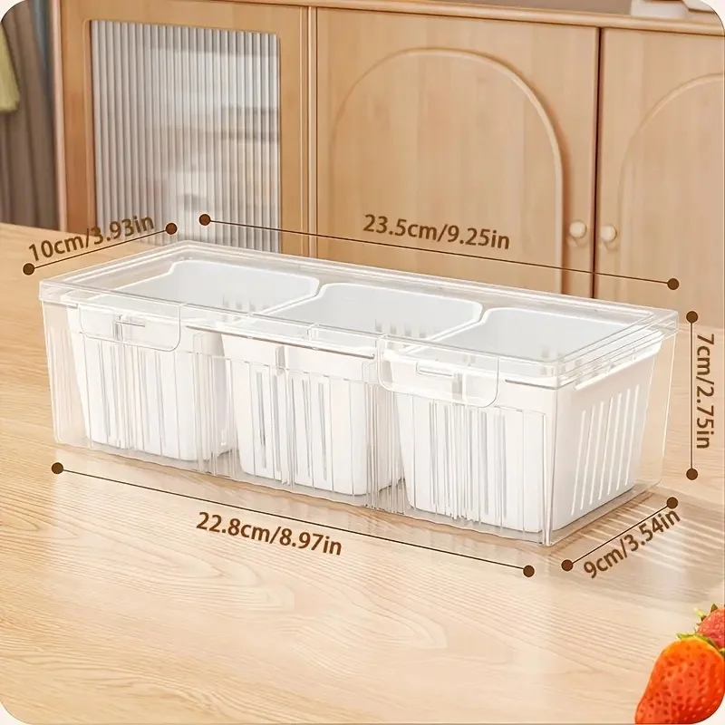Conjunto de 1 Recipiente de Ar - Food Storage With Dividers avaliação e preço