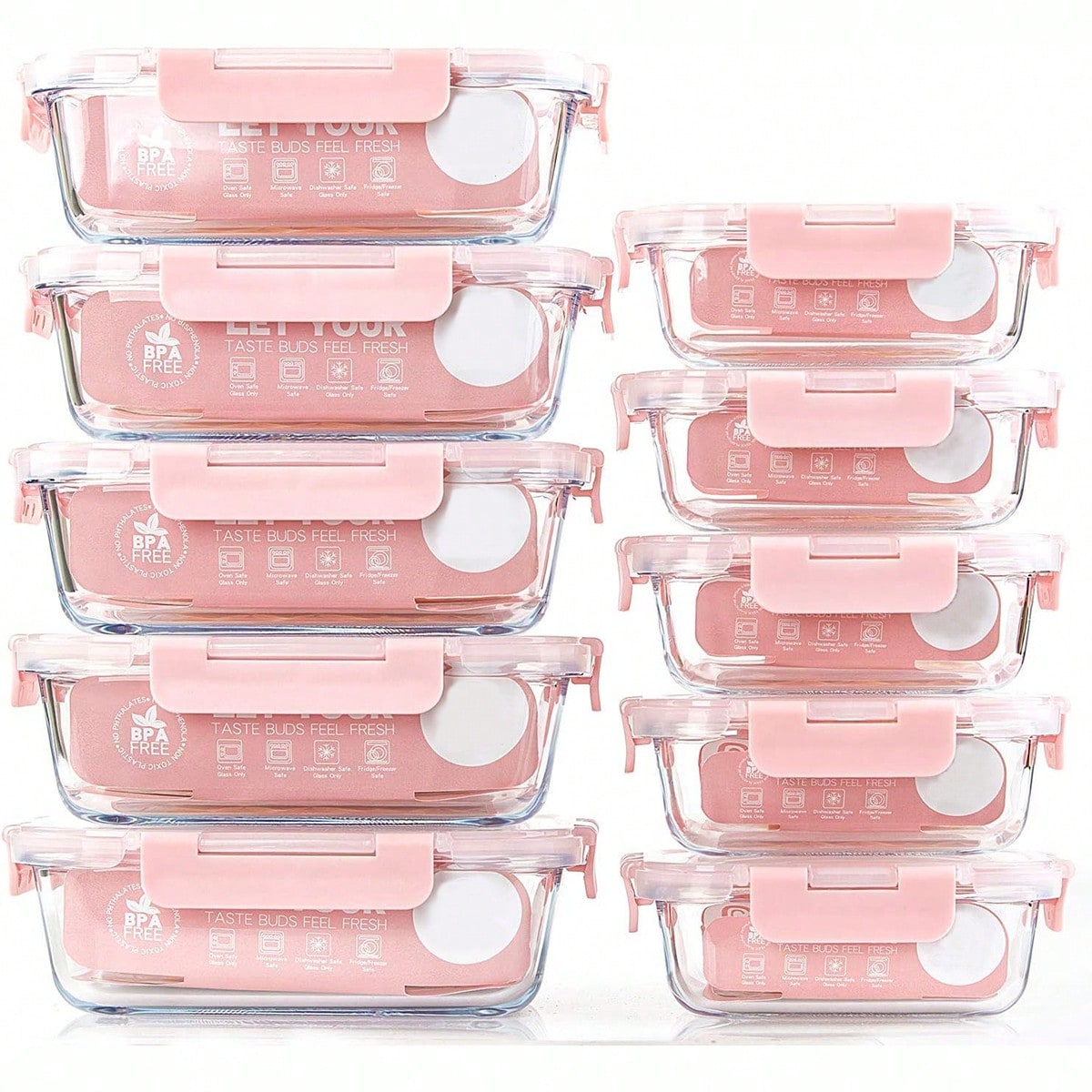 Conjunto de 10 Recipientes de  - Food Storage Meals avaliação e preço