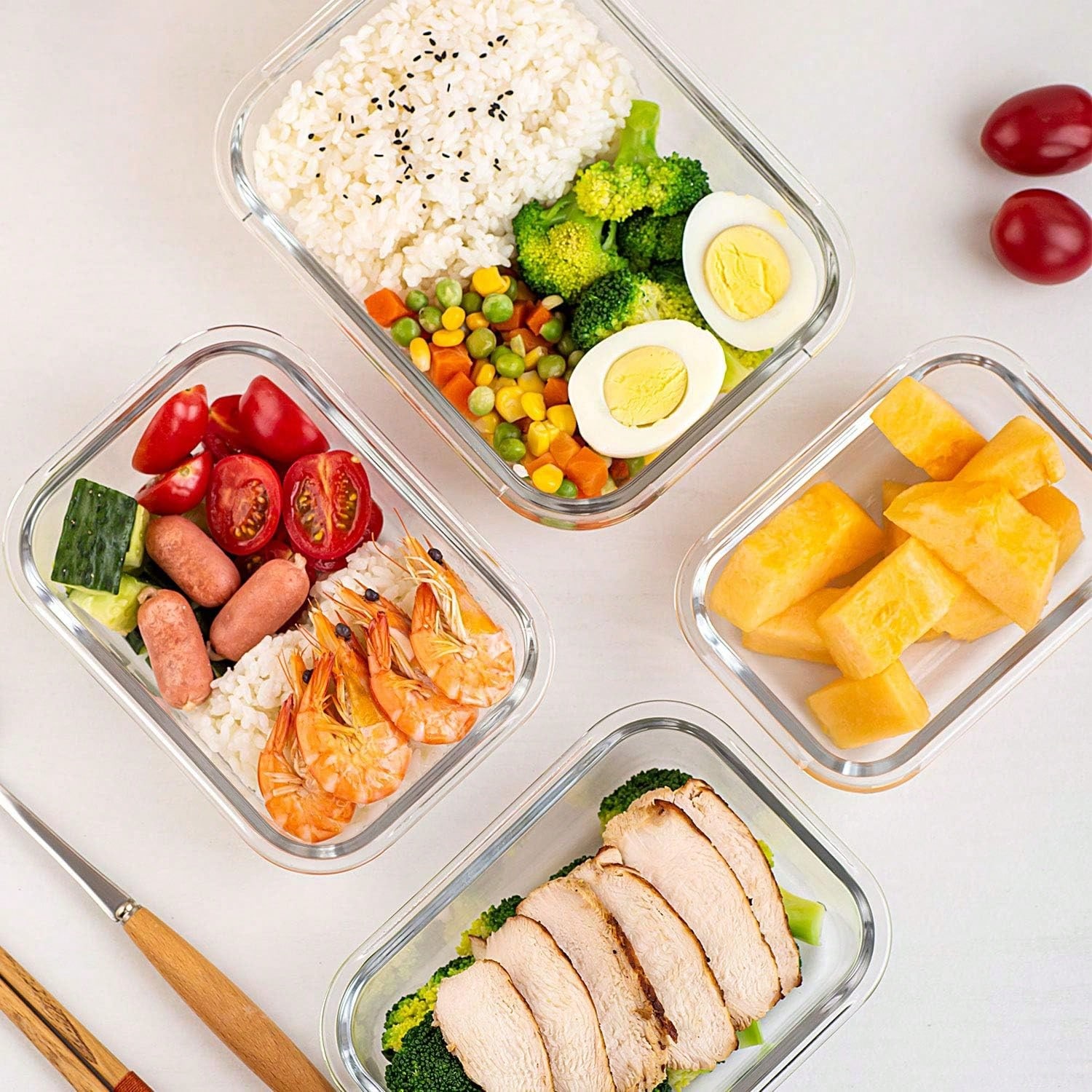 Conjunto de 10 Recipientes de  - Food Storage Meals avaliação e preço