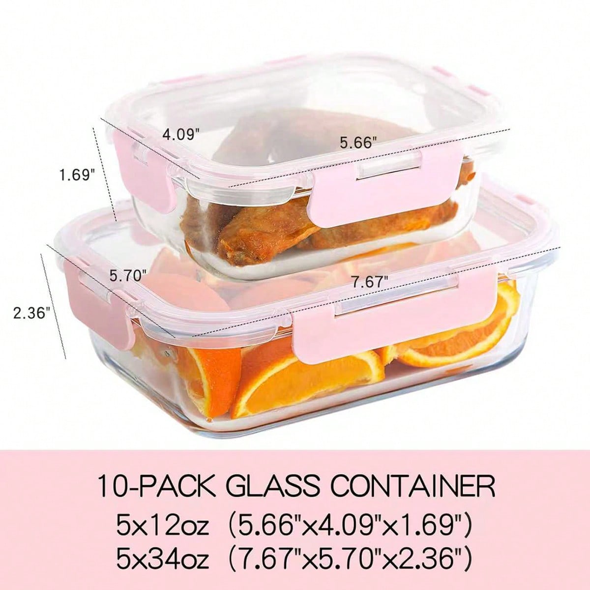 Conjunto de 10 Recipientes de  - Food Storage Meals avaliação e preço