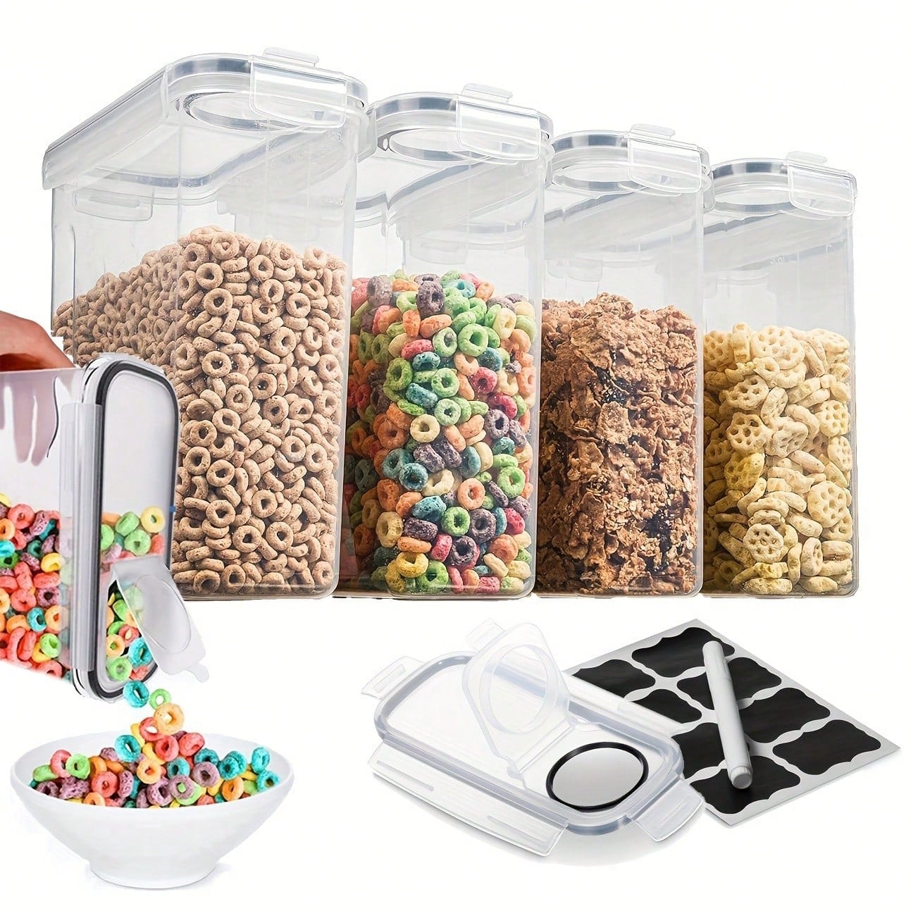 Recipientes herméticos para ar - Food Storage Labels avaliação e preço