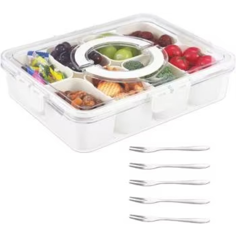 Caixa de plástico PET para coz - Food Storage With Dividers avaliação e preço